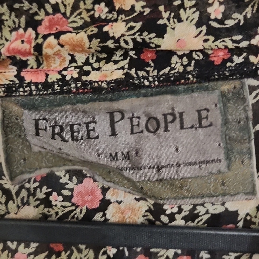New Free People Floral Kimono Boho Peasant lagenlook Bohemian Fall Anthropology - Picture 4 of 6